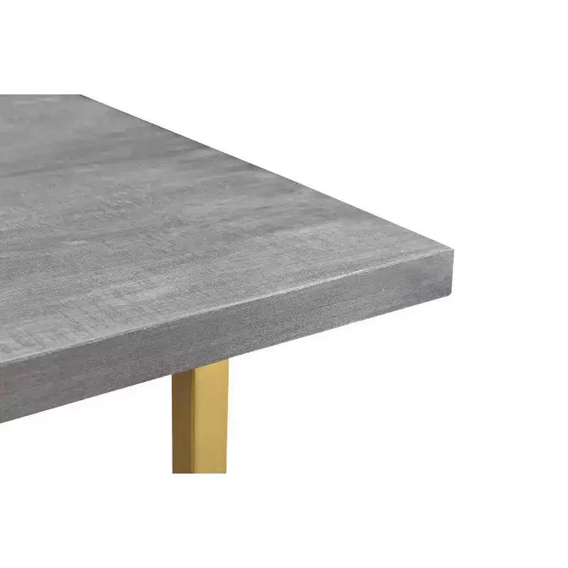 71" Raven Mango Wood Dining Table Gray/Gold