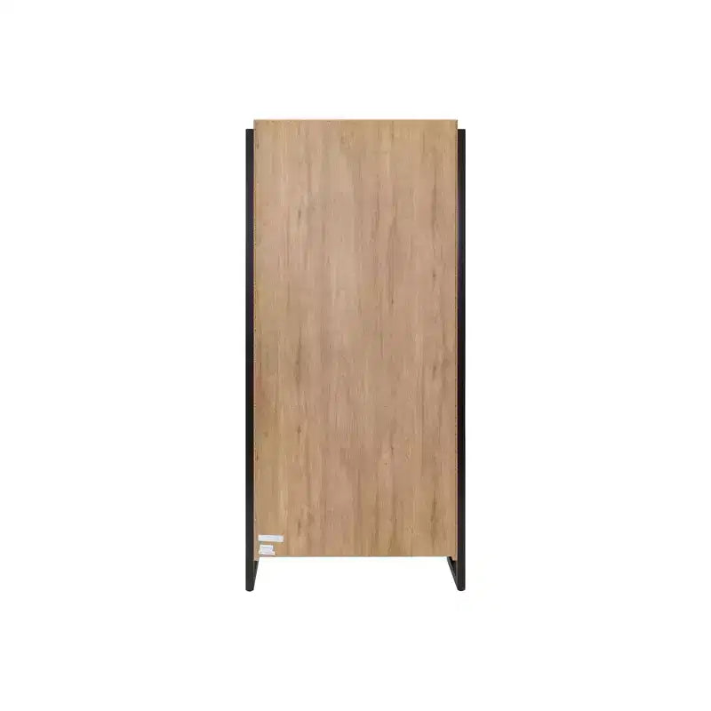 78" Modern Open Wood Laminate Bookcase Light Brown 4-Shelf Storage