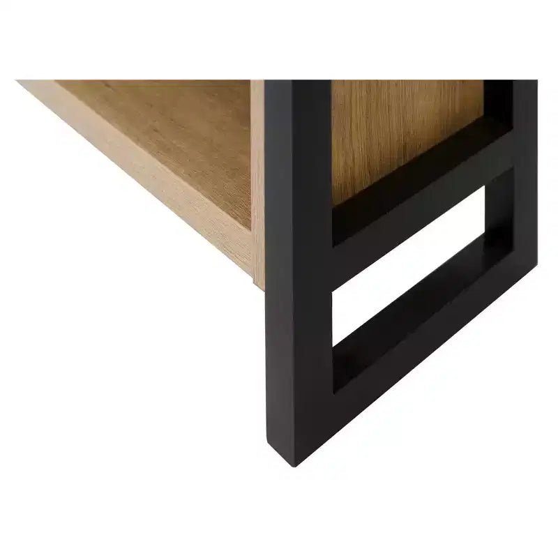 78" Modern Open Wood Laminate Bookcase Light Brown 4-Shelf Storage