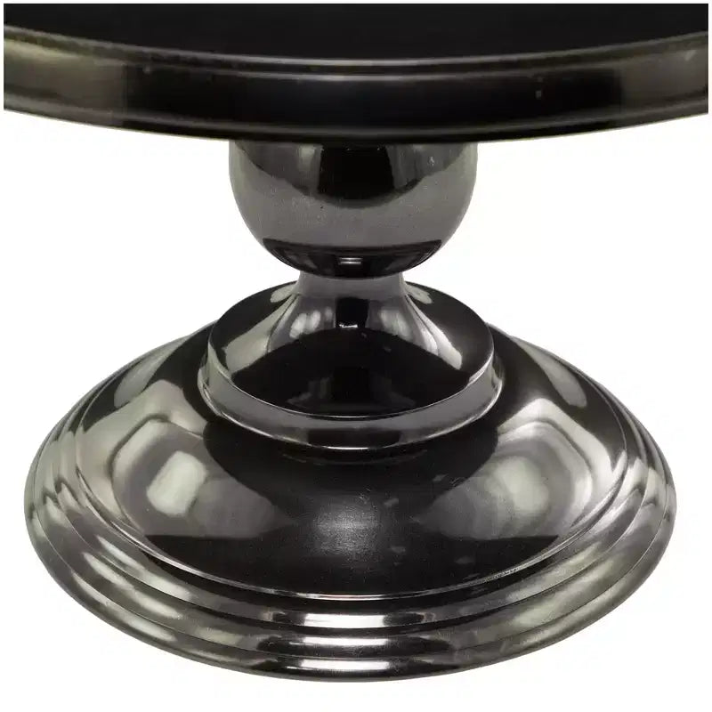 Modern Traditional Round Metal Coffee Table Black