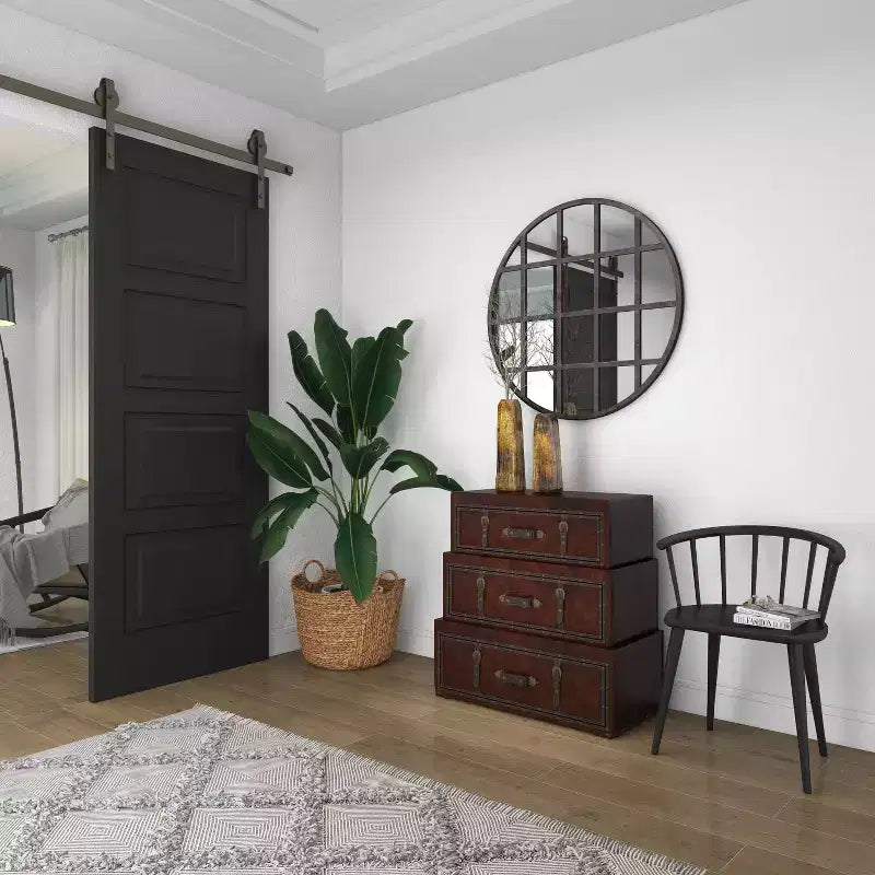 Traditional Faux Leather and Wood Chest Brown: Elegant Divided Storage, No Assembly Required