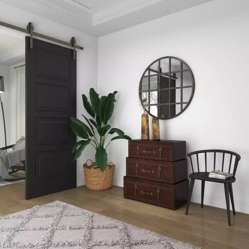 Traditional Faux Leather and Wood Chest Brown: Elegant Divided Storage, No Assembly Required