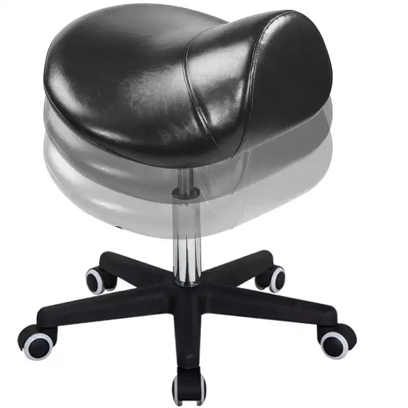 Ergonomic Swivel Saddle Stool Adjustable Height