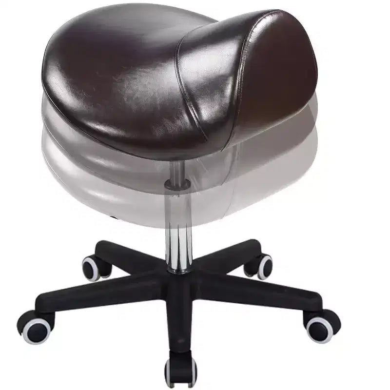 Ergonomic Swivel Saddle Stool Adjustable Height