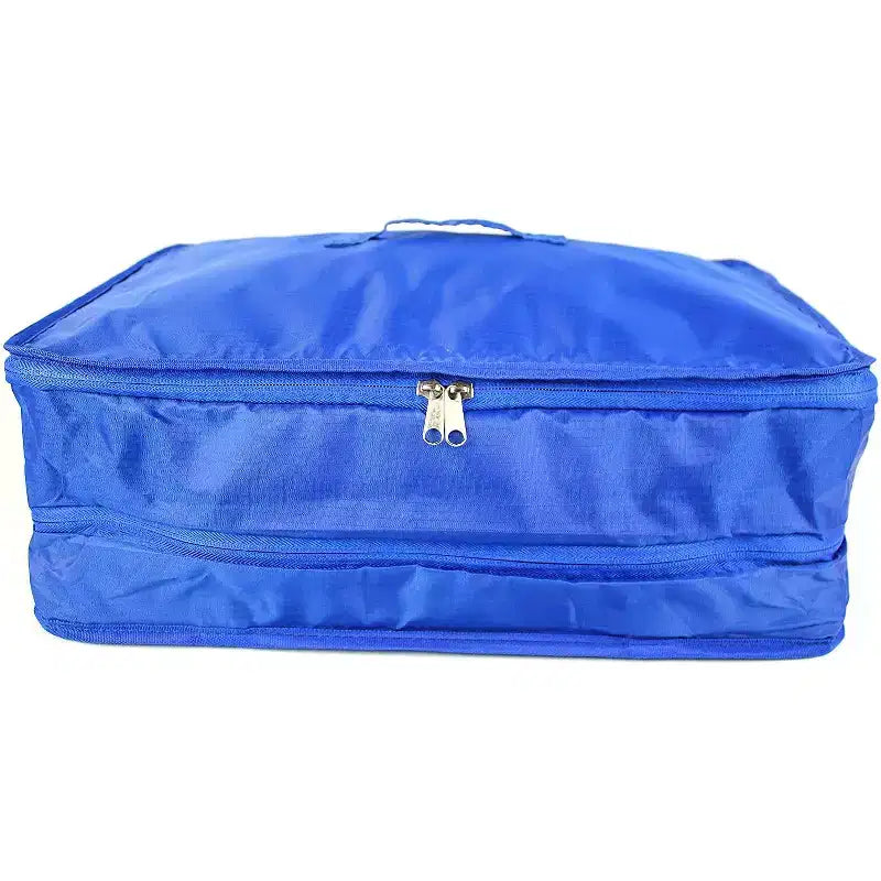 Space Saving Travel Luggage Organizer with Hanging Shelves and Laundry Compartment - Large
