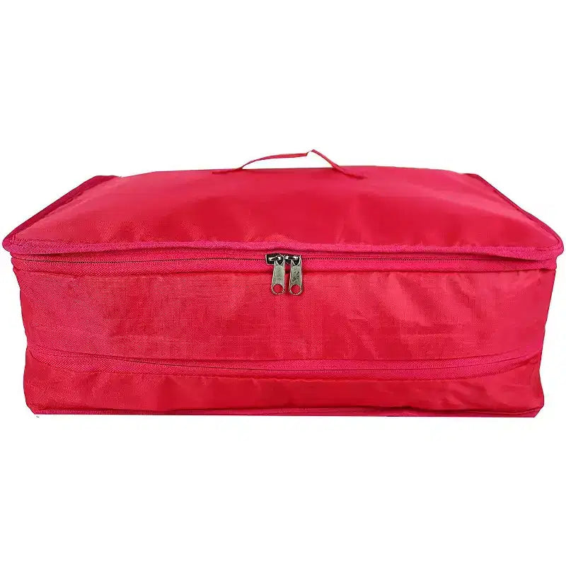 Space Saving Travel Luggage Organizer with Hanging Shelves and Laundry Compartment - Large