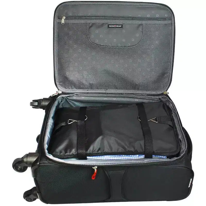 Space Saving Travel Luggage Organizer with Hanging Shelves and Laundry Compartment - Large