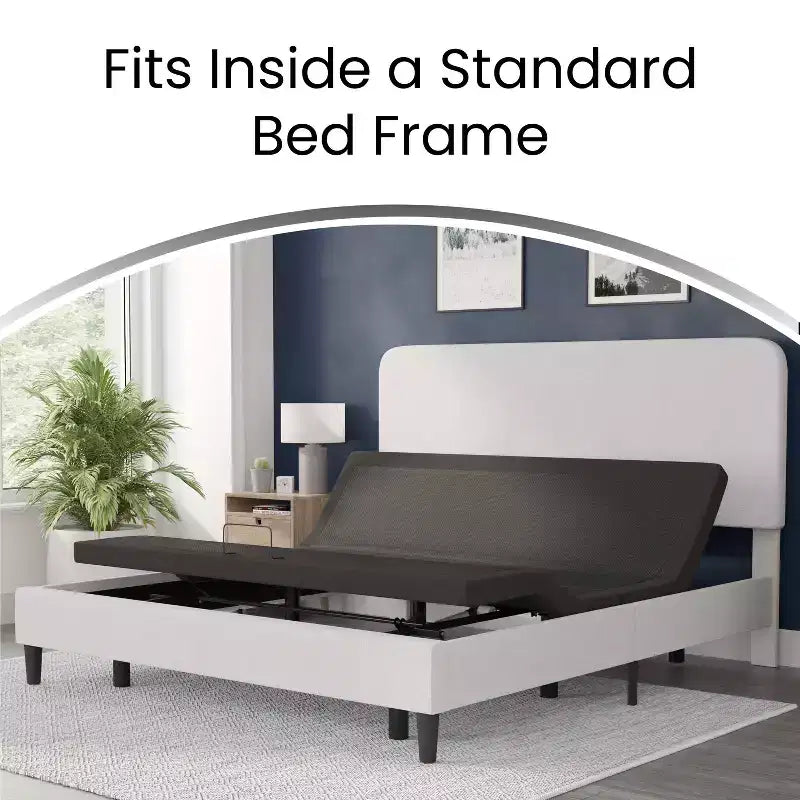 Motorized Zero Gravity Adjustable Bed Frame with Wireless Remote Dual Head & Foot Incline