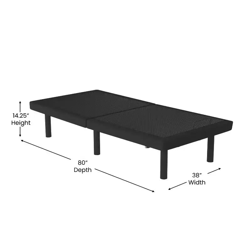 Motorized Zero Gravity Adjustable Bed Frame with Wireless Remote Dual Head & Foot Incline