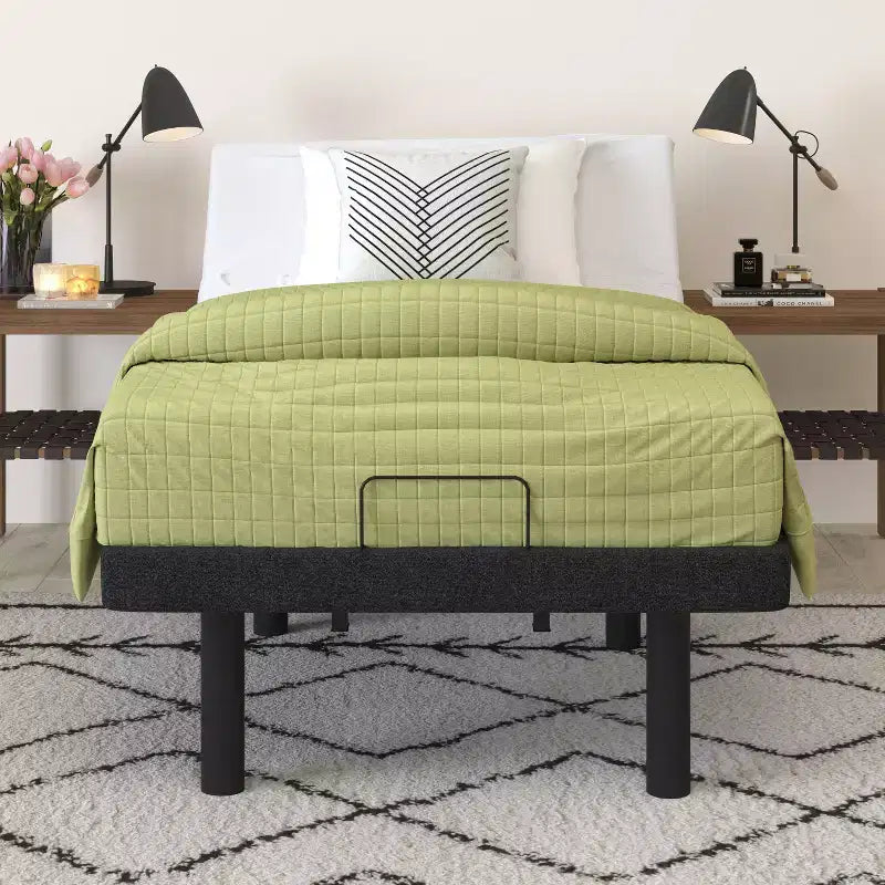 Motorized Zero Gravity Adjustable Bed Frame with Wireless Remote Dual Head & Foot Incline