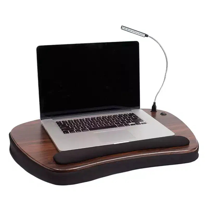 Mini Lap Desk with Memory Foam Cushion for Laptops up to 15" Silver
