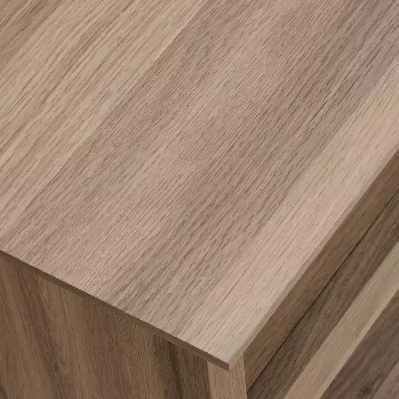 3-Drawer Executive Desk MDF Paper Veneer with File Drawer