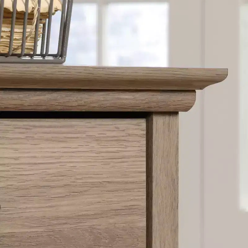 3-Drawer Executive Desk MDF Paper Veneer with File Drawer