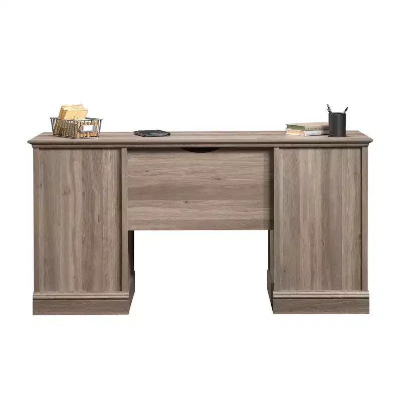 3-Drawer Executive Desk MDF Paper Veneer with File Drawer