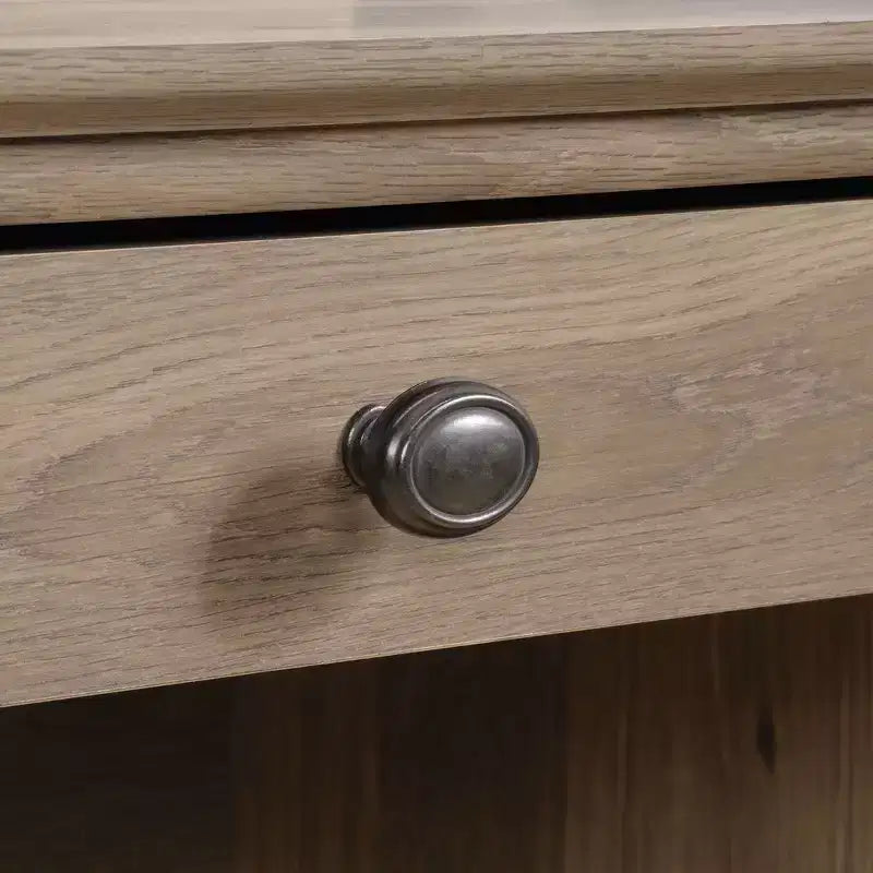 3-Drawer Executive Desk MDF Paper Veneer with File Drawer