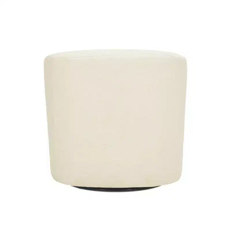 28.75" Faux Shearling Swivel Tub Chair