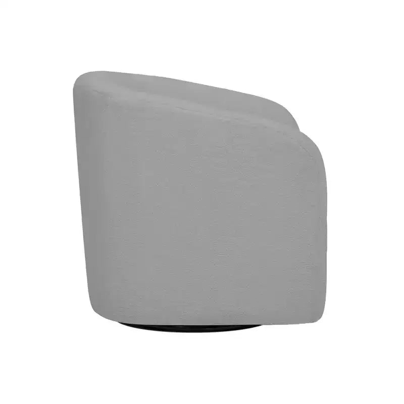 28.75" Faux Shearling Swivel Tub Chair