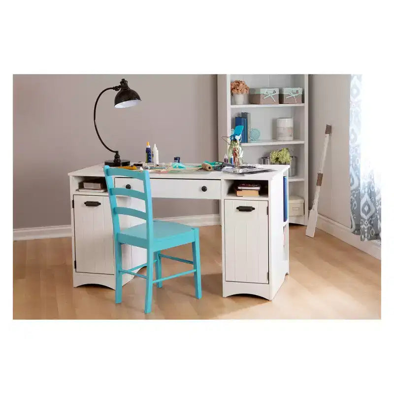 57.75" 4-Shelf Bookcase Laminated Particle Board