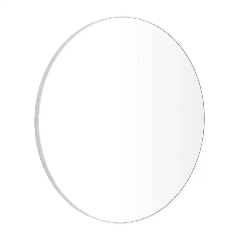 42" Wood Round Wall Mirror with Thin Frame