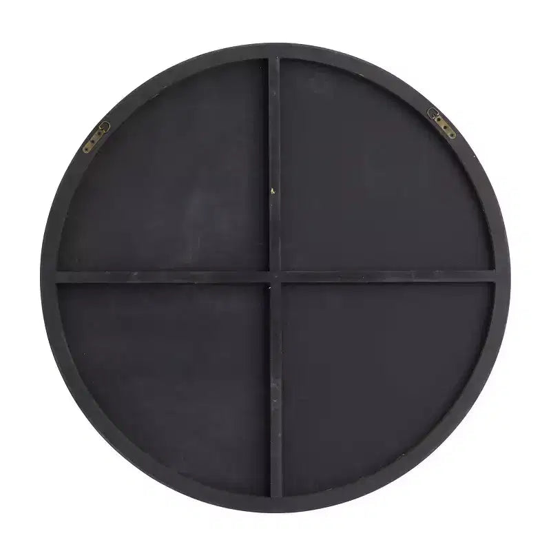 42" Wood Round Wall Mirror with Thin Frame