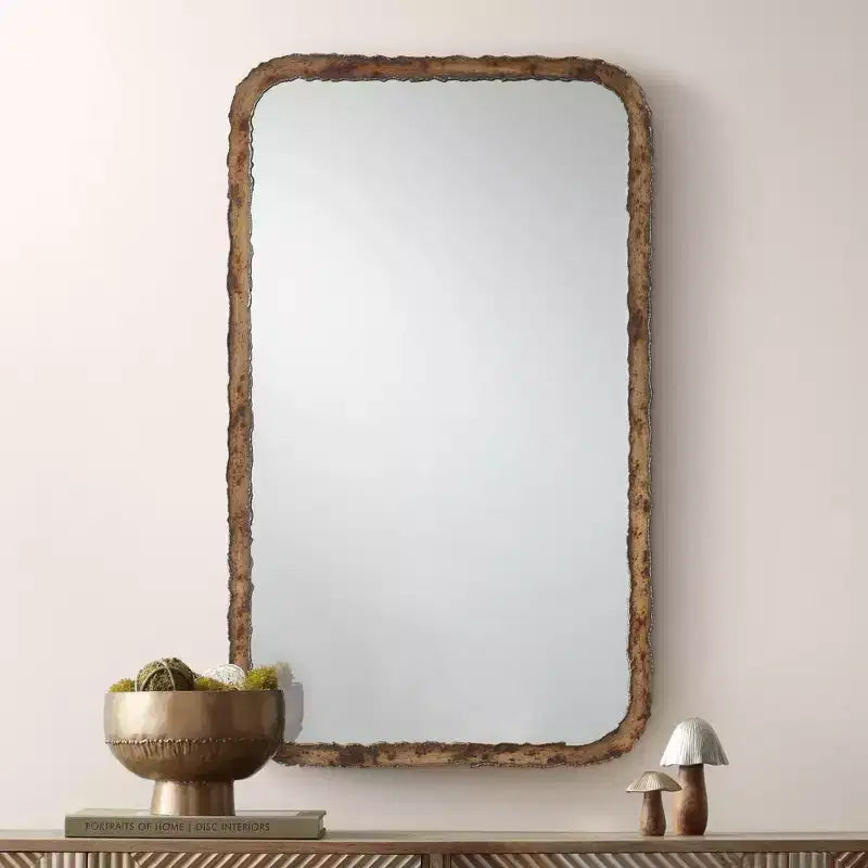 24" x 40" Oxidized Bronze Rectangular Wall Mirror