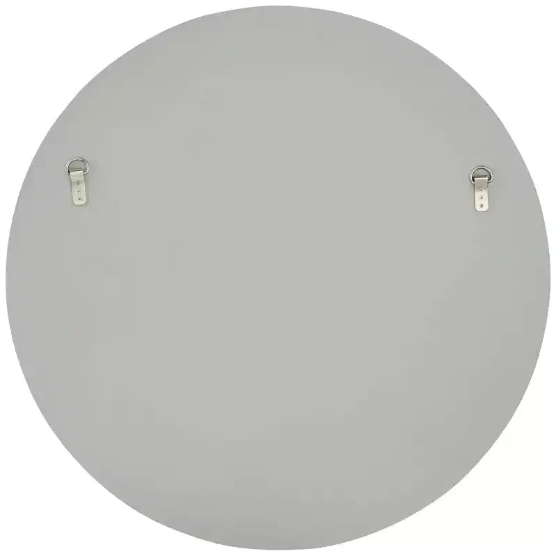 31 3/4" Round Vanity Decorative Wall Mirror Beveled Glass Matte Champagne Frame