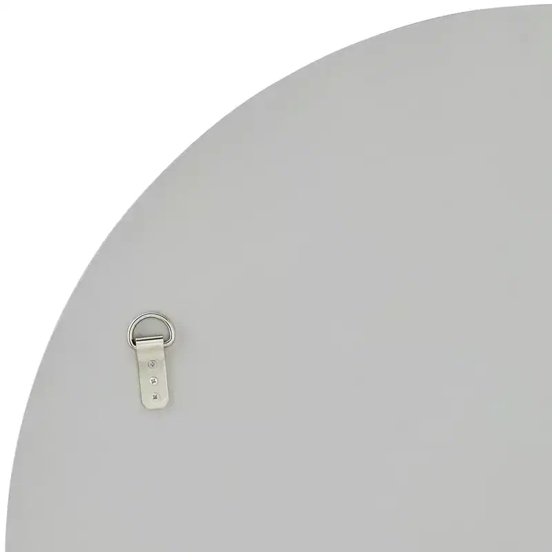 31 3/4" Round Vanity Decorative Wall Mirror Beveled Glass Matte Champagne Frame