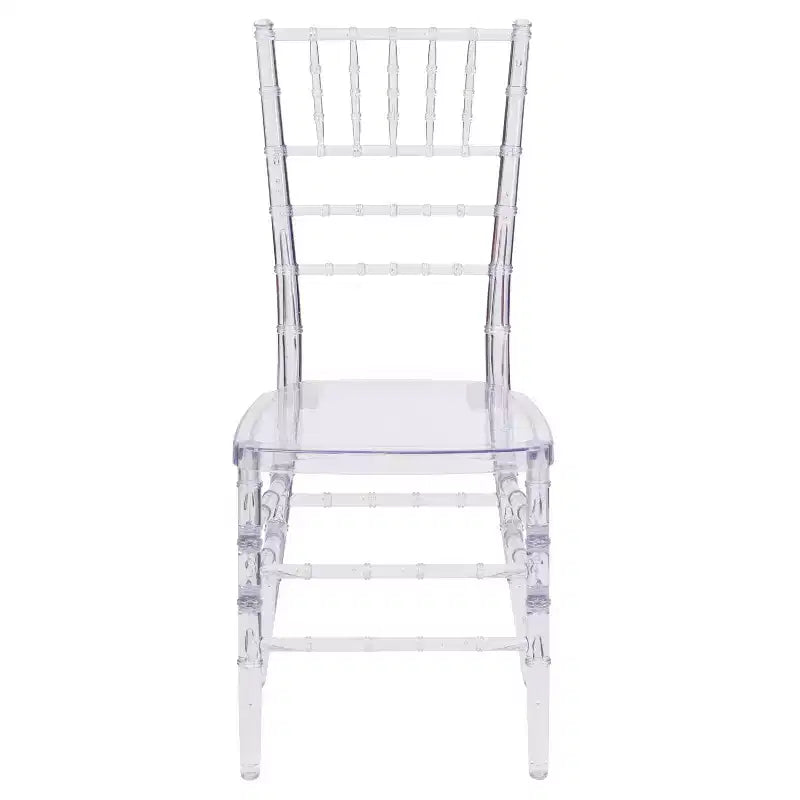2 Pack Stacking Ghost Chair Clear Polycarbonate