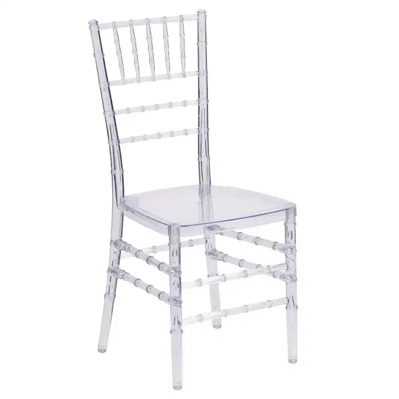 2 Pack Stacking Ghost Chair Clear Polycarbonate