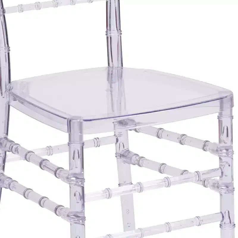 2 Pack Stacking Ghost Chair Clear Polycarbonate