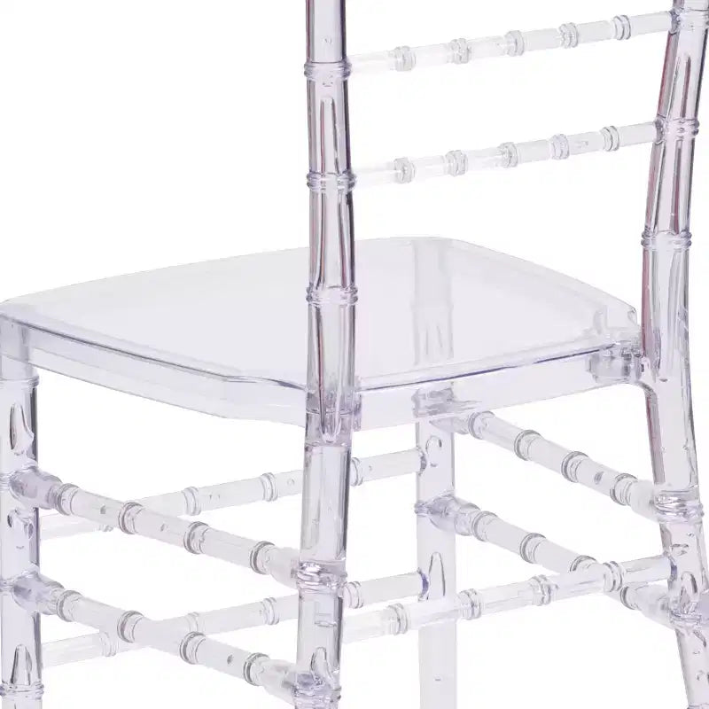 2 Pack Stacking Ghost Chair Clear Polycarbonate