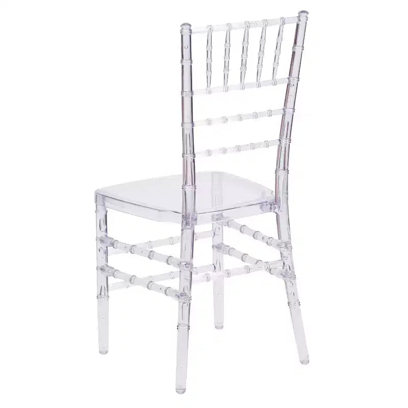 2 Pack Stacking Ghost Chair Clear Polycarbonate