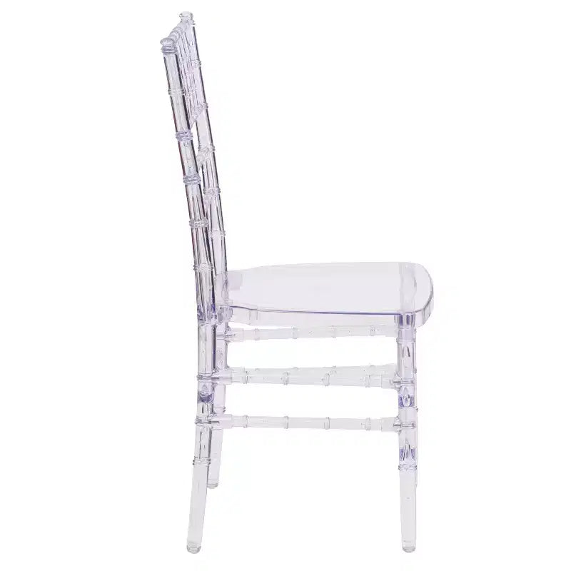 2 Pack Stacking Ghost Chair Clear Polycarbonate