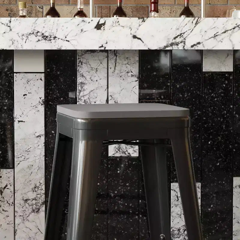 All-Weather Durable Polyresin Seat for Metal Dining Chairs, Counter Stools and Bar Stools