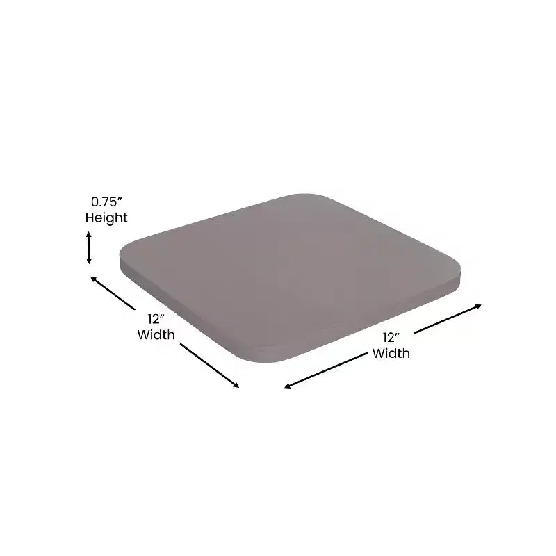 All-Weather Durable Polyresin Seat for Metal Dining Chairs, Counter Stools and Bar Stools