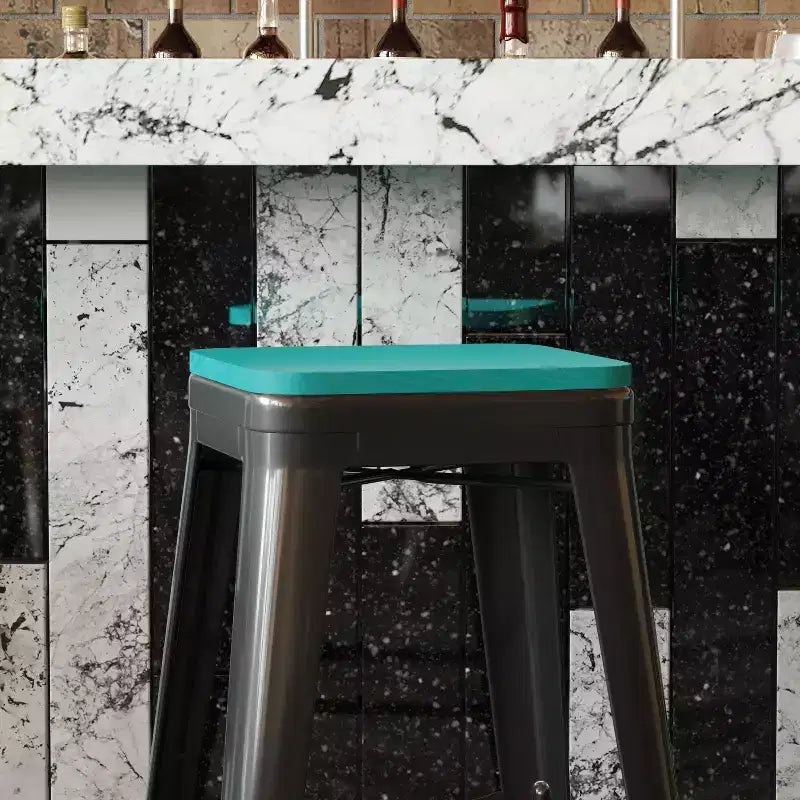 All-Weather Durable Polyresin Seat for Metal Dining Chairs, Counter Stools and Bar Stools