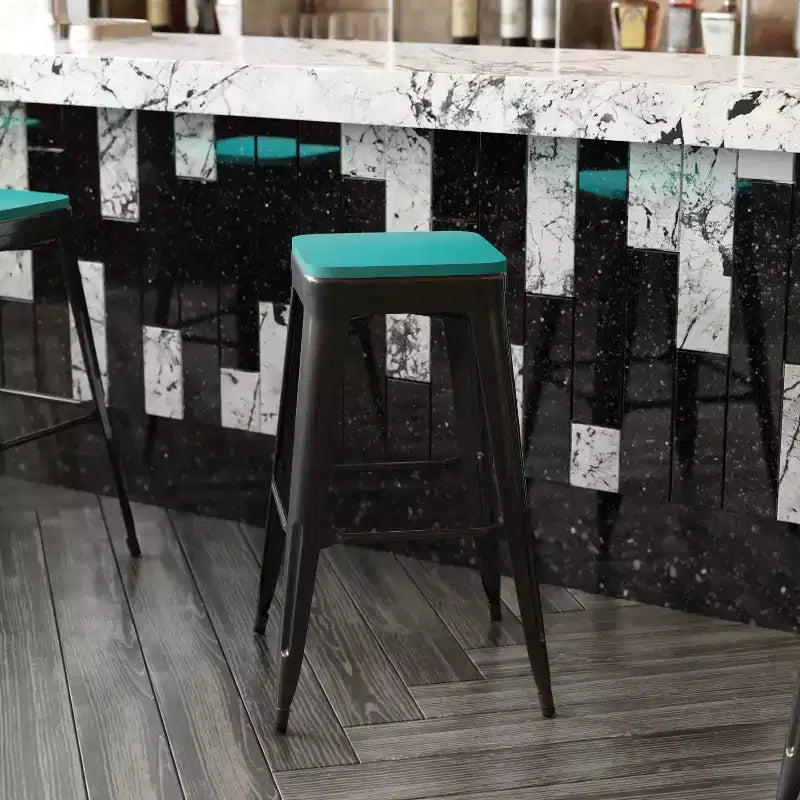 All-Weather Durable Polyresin Seat for Metal Dining Chairs, Counter Stools and Bar Stools