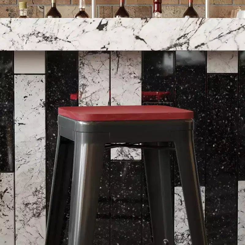 All-Weather Durable Polyresin Seat for Metal Dining Chairs, Counter Stools and Bar Stools