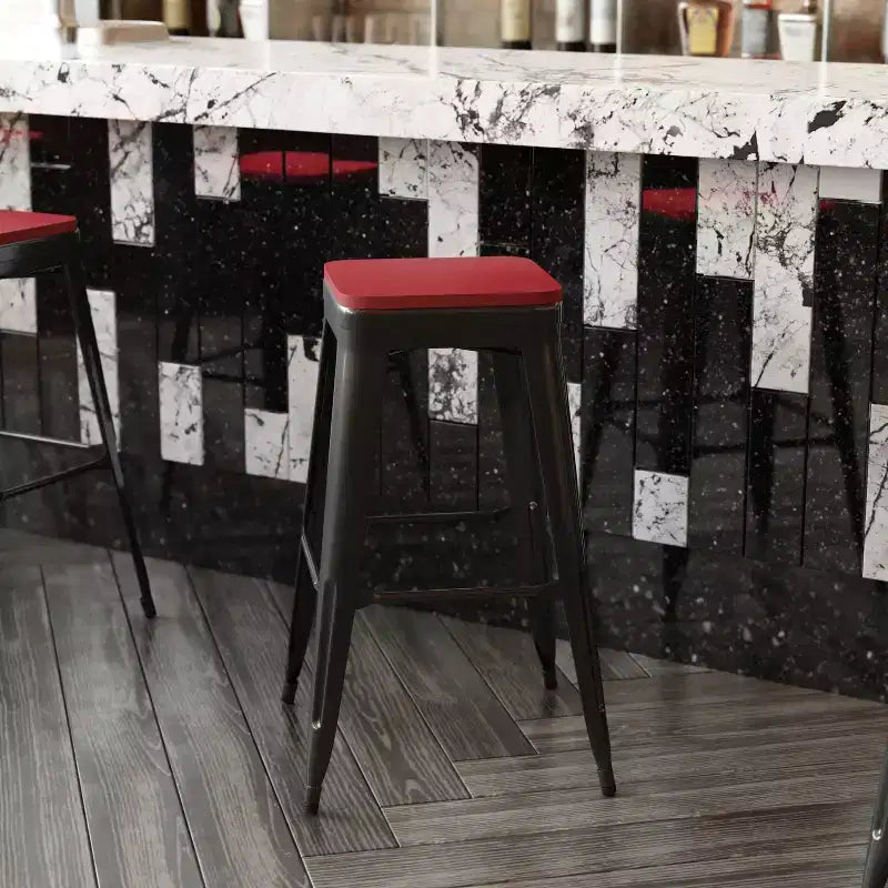 All-Weather Durable Polyresin Seat for Metal Dining Chairs, Counter Stools and Bar Stools