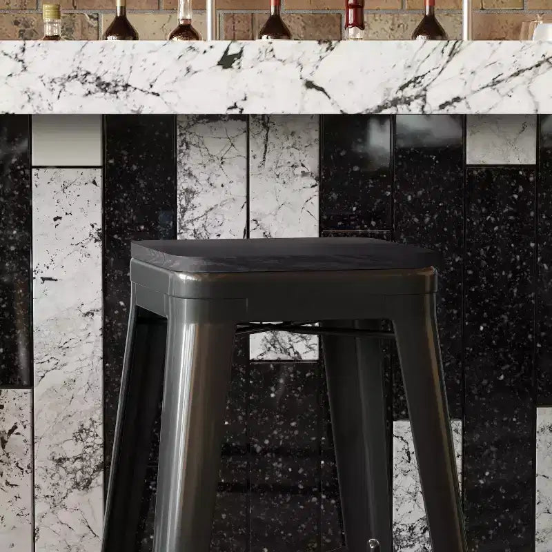 All-Weather Durable Polyresin Seat for Metal Dining Chairs, Counter Stools and Bar Stools