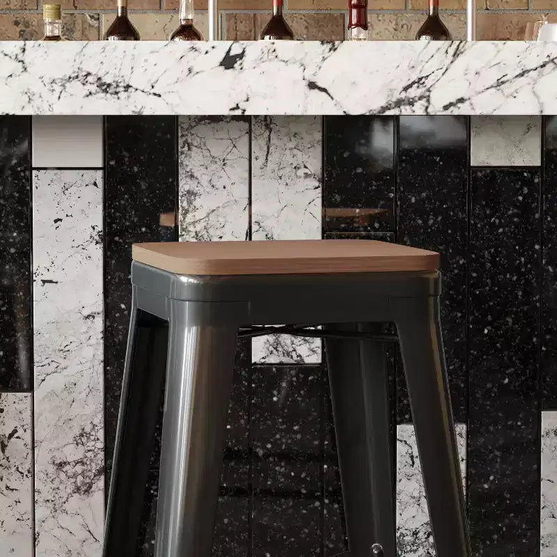 All-Weather Durable Polyresin Seat for Metal Dining Chairs, Counter Stools and Bar Stools