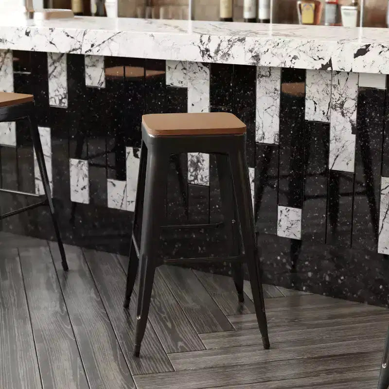 All-Weather Durable Polyresin Seat for Metal Dining Chairs, Counter Stools and Bar Stools
