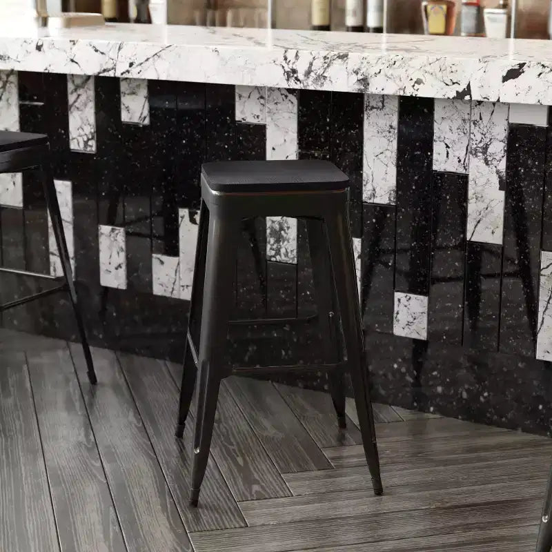 All-Weather Durable Polyresin Seat for Metal Dining Chairs, Counter Stools and Bar Stools