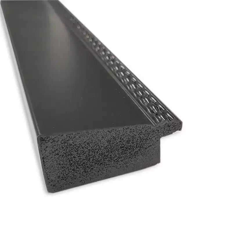Non-Beveled Bathroom Wall Mirror Satin Black Frame