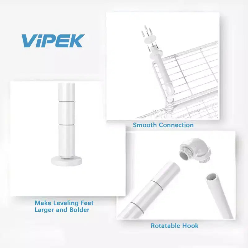 Industrial Pipe Wall Mounted Clothing Rack Walk-in Closet System